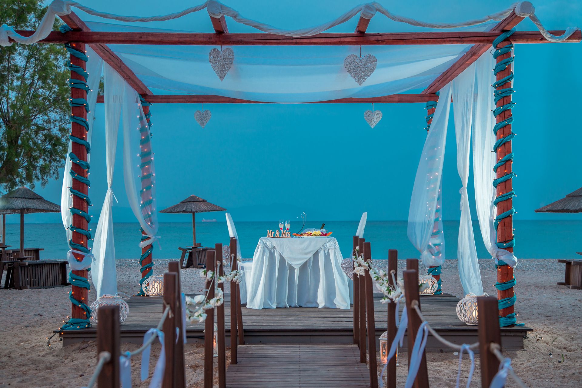Dinner am Strand